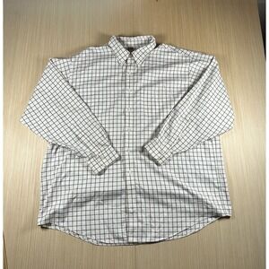 Brooks Brothers Shirt Mens 2XL Multicolor Windowpane Check Cotton Button Down